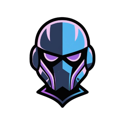 Colorful helmet design on a white background